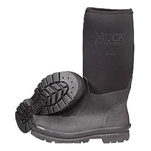 Servus By Honeywell Size 8 Muck Chore Black 16" Insulated Rubber Workboots With Steel Toe