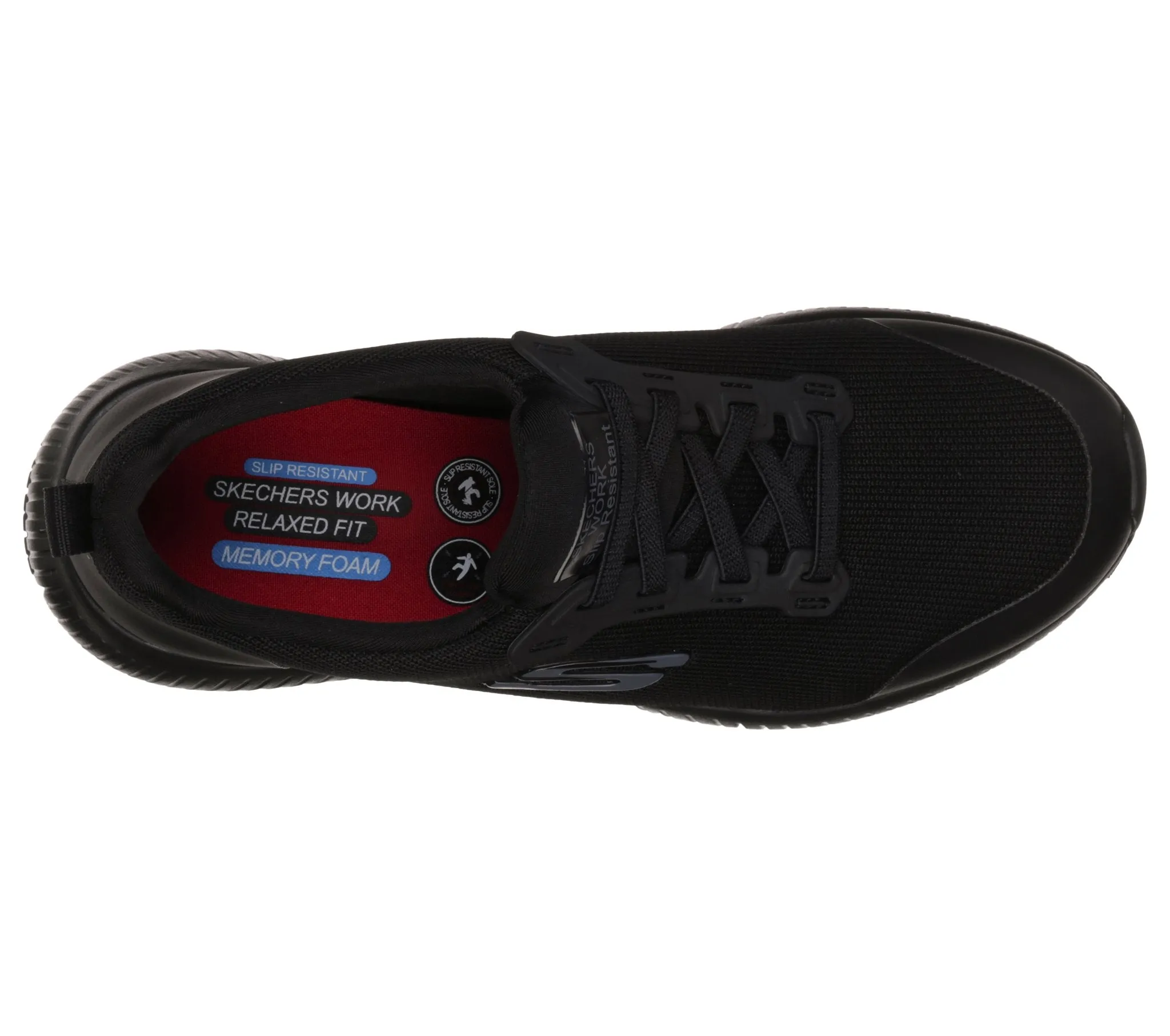 'Skechers' Women's Squad SR Work - Black (Wide)