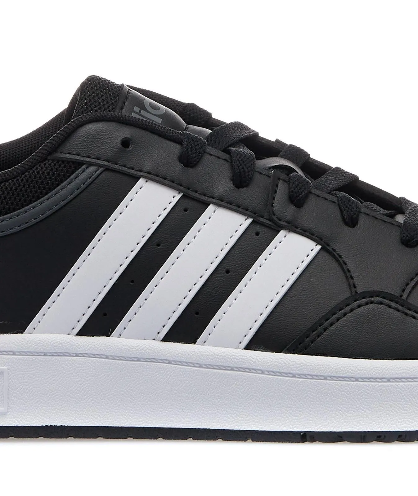 Sneakers da tennis nere Hoops 3.0 Low in pelle