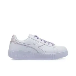 Sneakers tennis bianche da ragazza game step in pelle