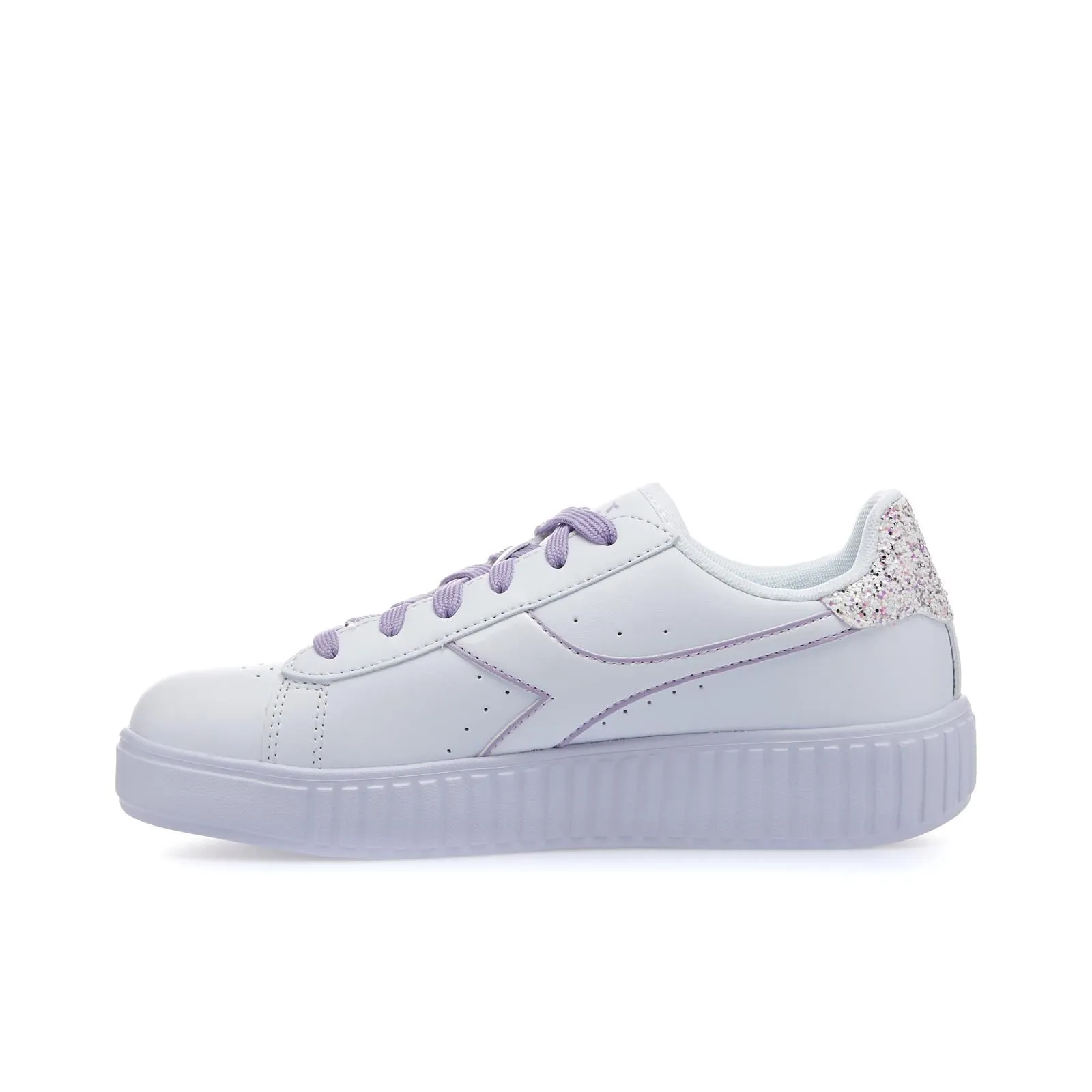 Sneakers tennis bianche da ragazza game step in pelle