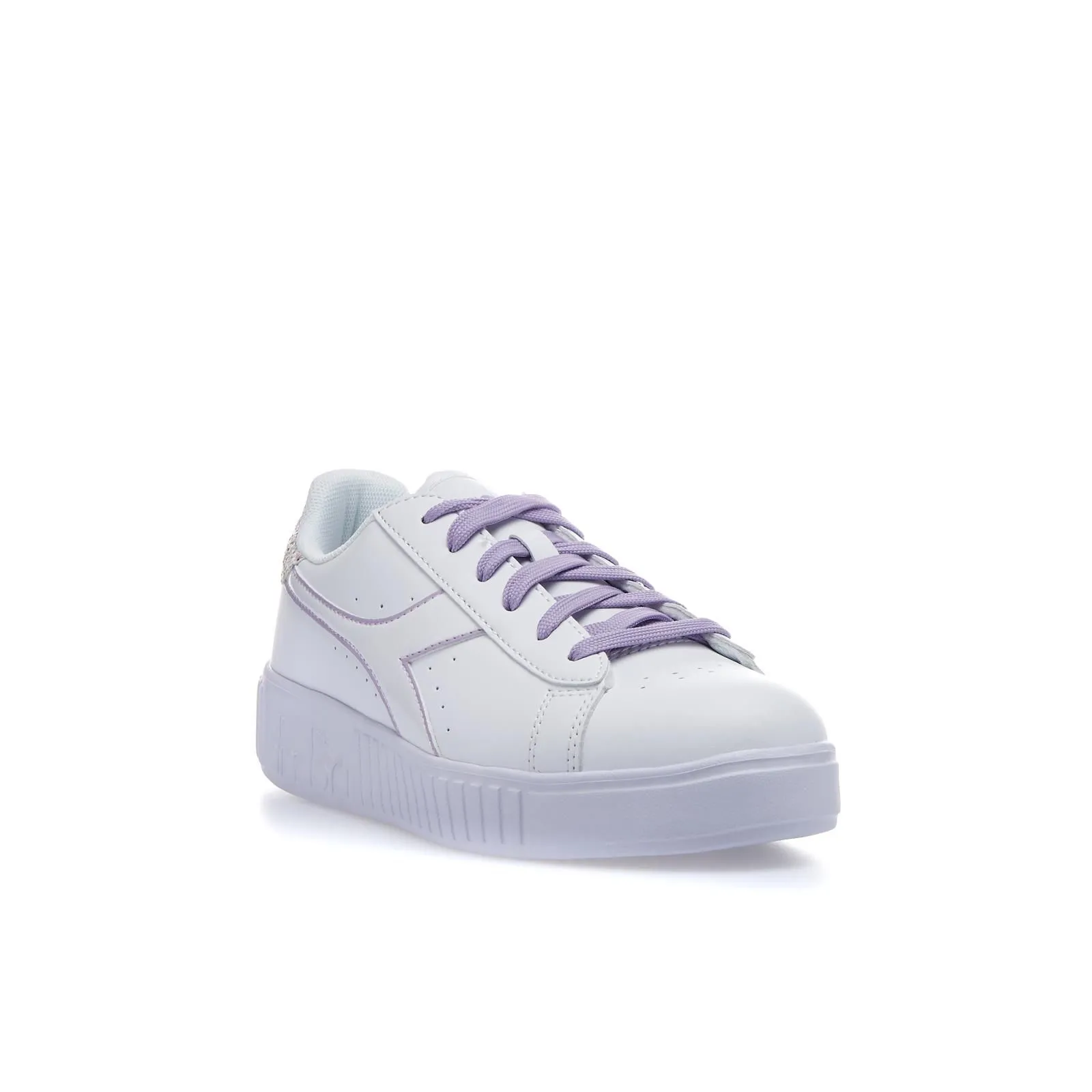 Sneakers tennis bianche da ragazza game step in pelle