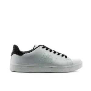 Sneakers tennis bianche da uomo in pelle con logo