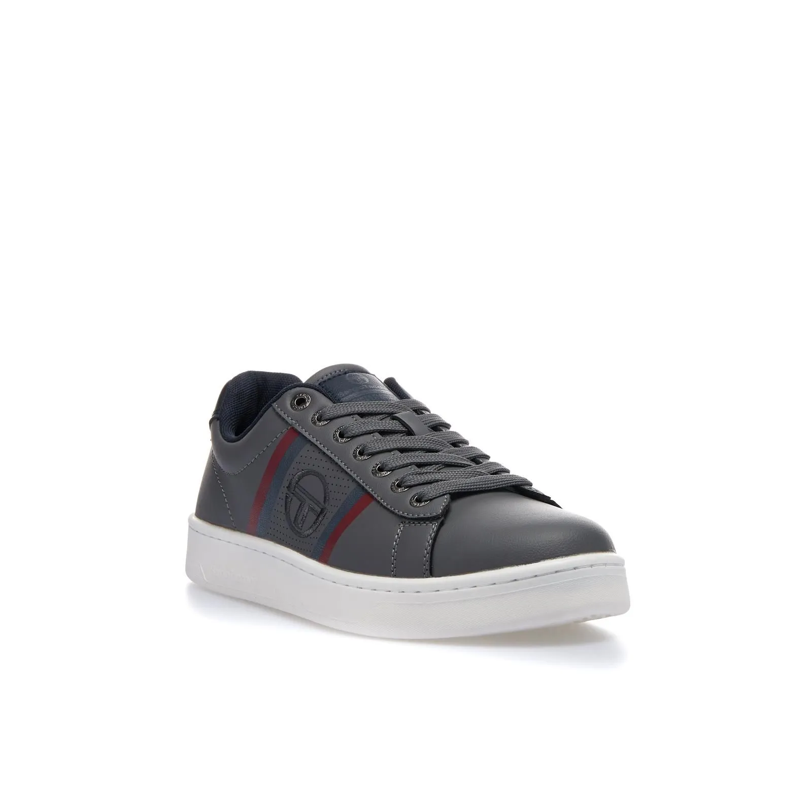 Sneakers tennis da uomo grigie con logo