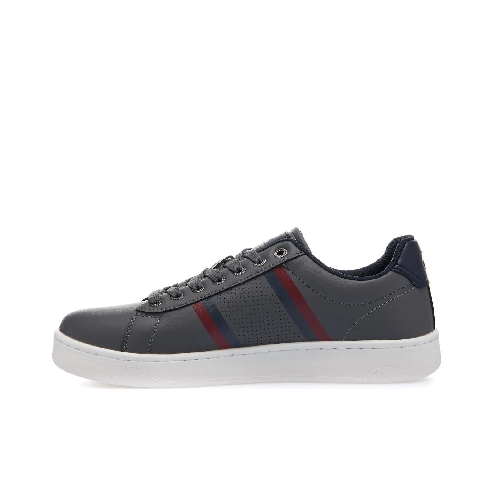 Sneakers tennis da uomo grigie con logo