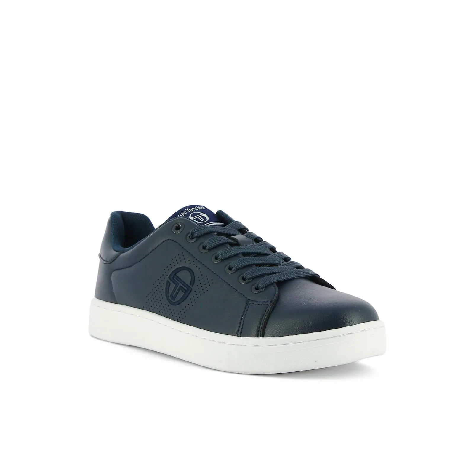 Sneakers uomo blu da tennis con logo