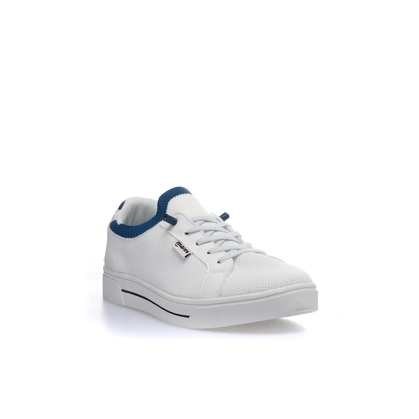 Sneakers uomo tennis bianche in tessuto