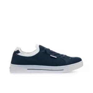 Sneakers uomo tennis blu in tessuto