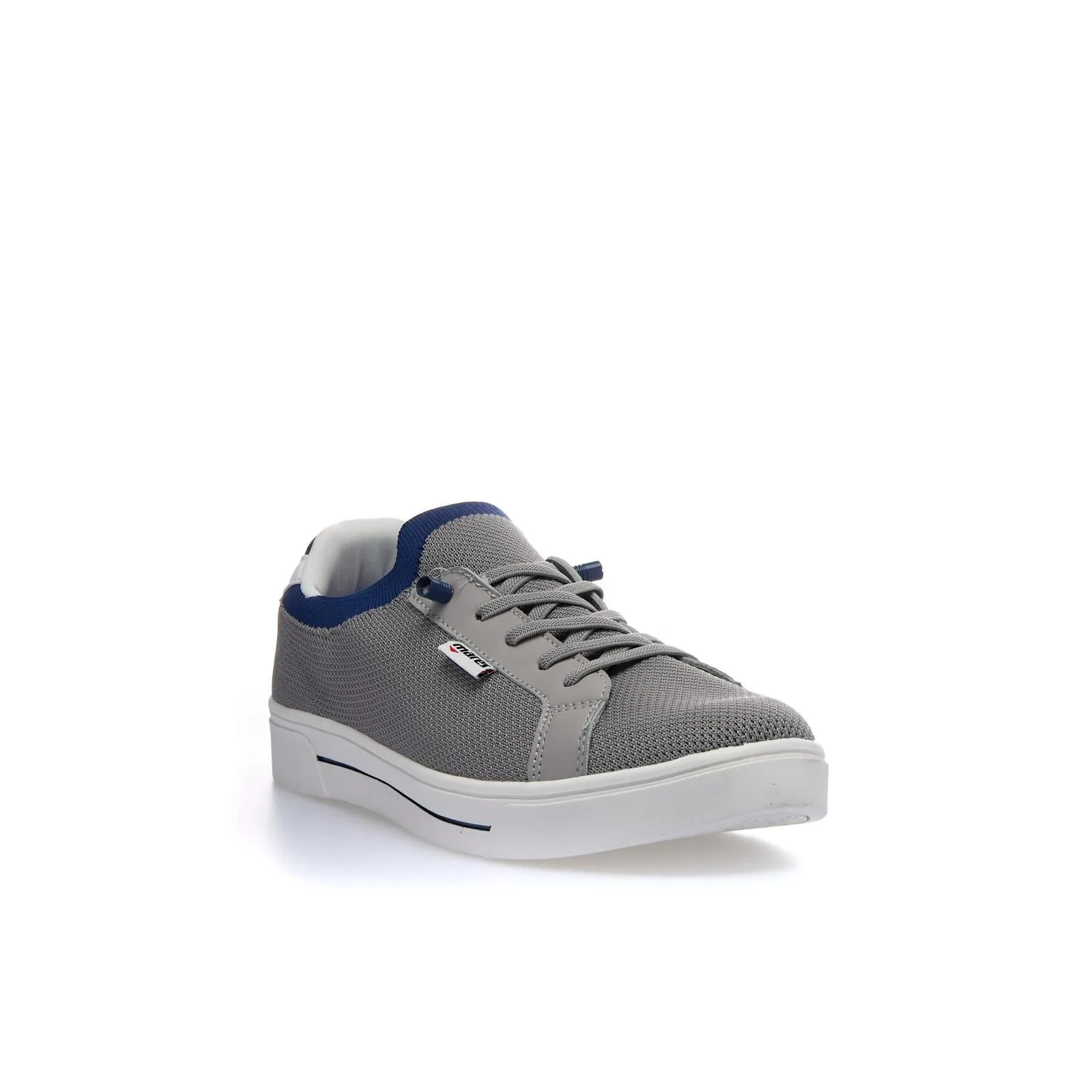 Sneakers uomo tennis grigie in tessuto