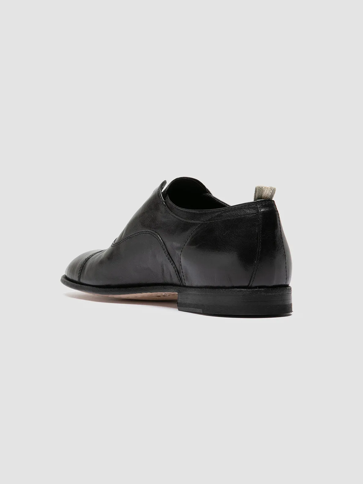 SOLITUDE 003 - Black Leather Oxford Shoes