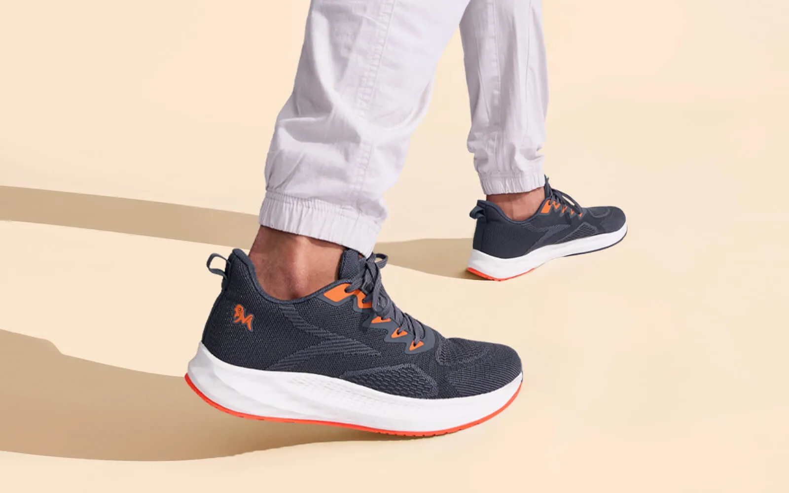 Sporty Casuals : Grey-Orange