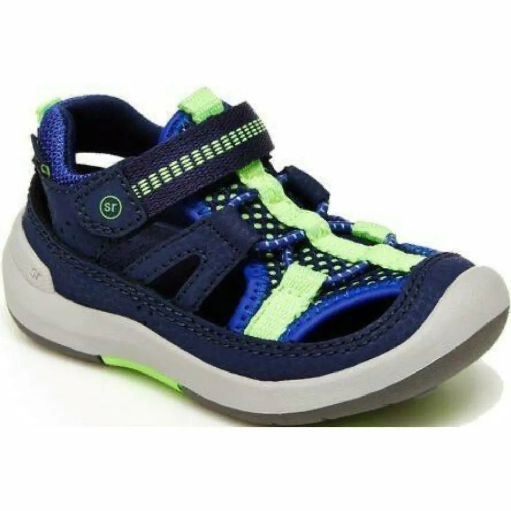 Stride Rite Infant/Toddler Boys SRT Stretch Wade Sandal Velcro Navy