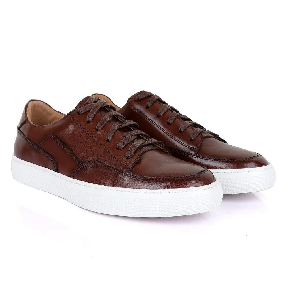 Terry Taylors Cooperate Oxford Brown Sneaker Shoe