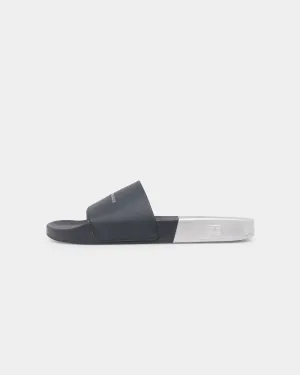 Tommy Jeans Women's TH Metallic Pool Slides Desert Sky