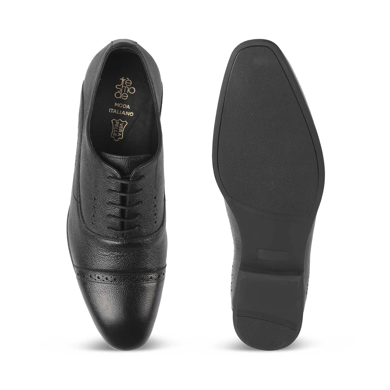 Tresmode Napier Black Men's Oxford Lace Ups