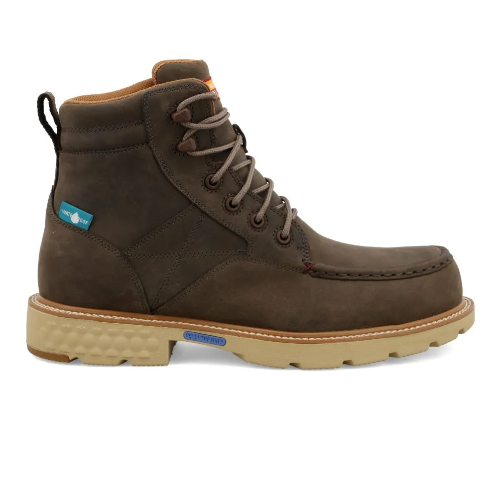 'Twisted X' Men's 6" CellStretch EH WP Comp Toe Boot - Shitake