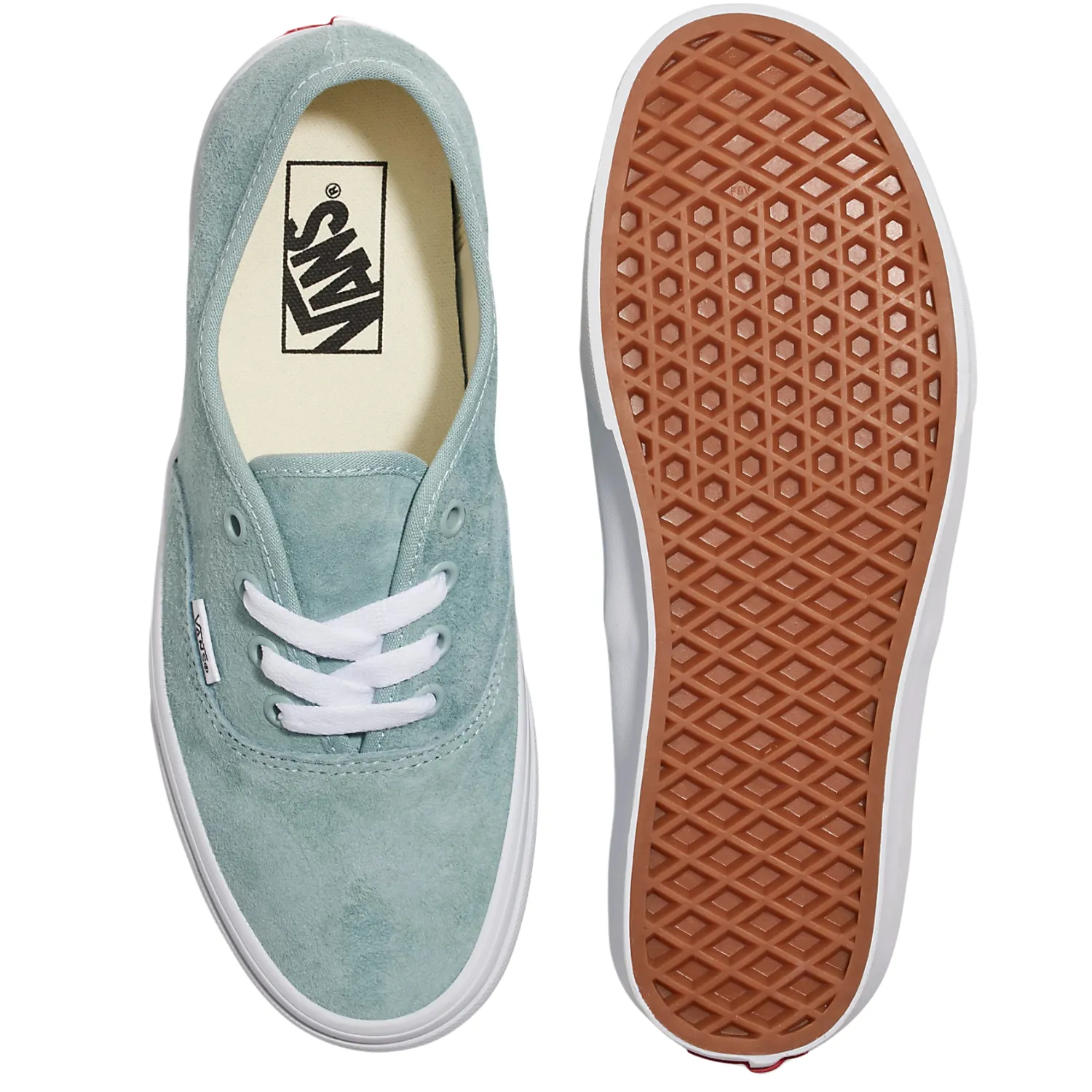 Vans Authentic Pig Suede Gray Mist Shoes - Women's