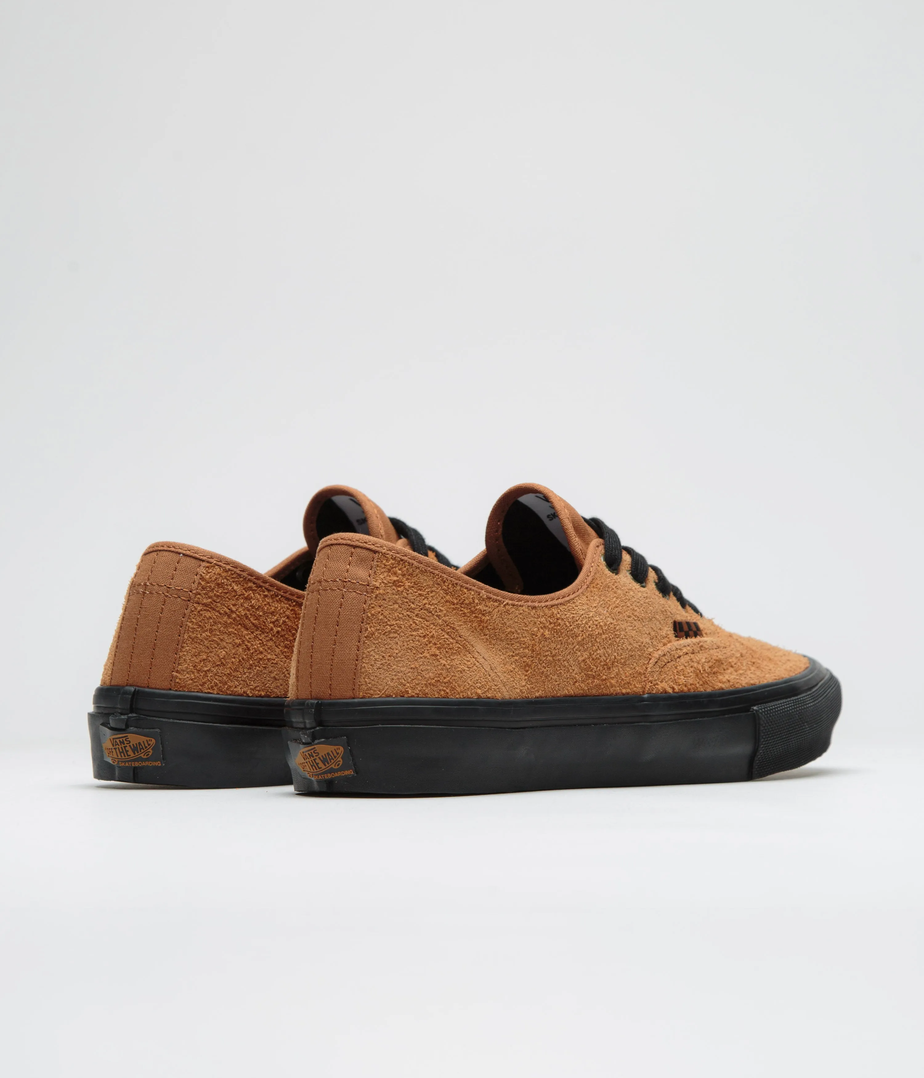 Vans Skate Authentic Shoes - Hairy Suede Black / Rust