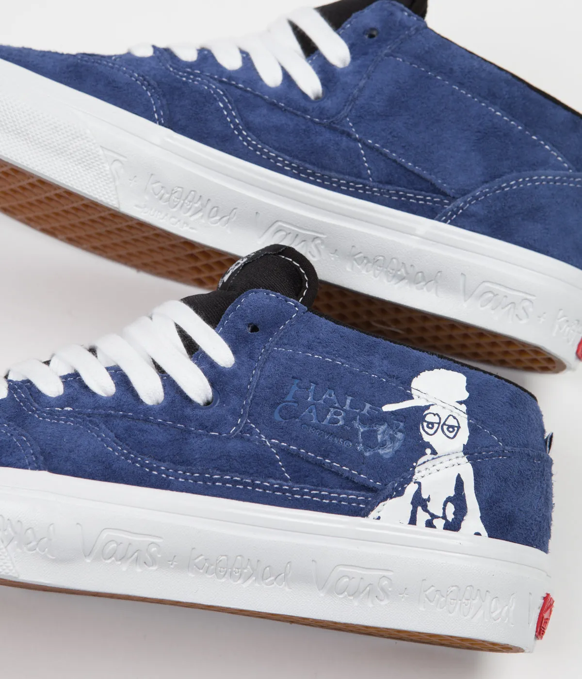 Vans Skate Half Cab '92 VCU Shoes - (Krooked By Natas For Ray) Blue