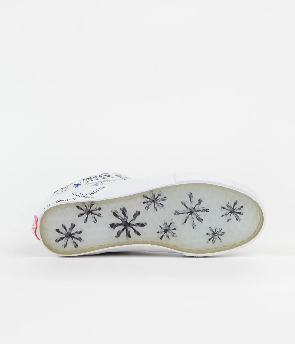 Vans Skate Half Cab Shoes - (No Comply x Daniel Johnston) White / Multi