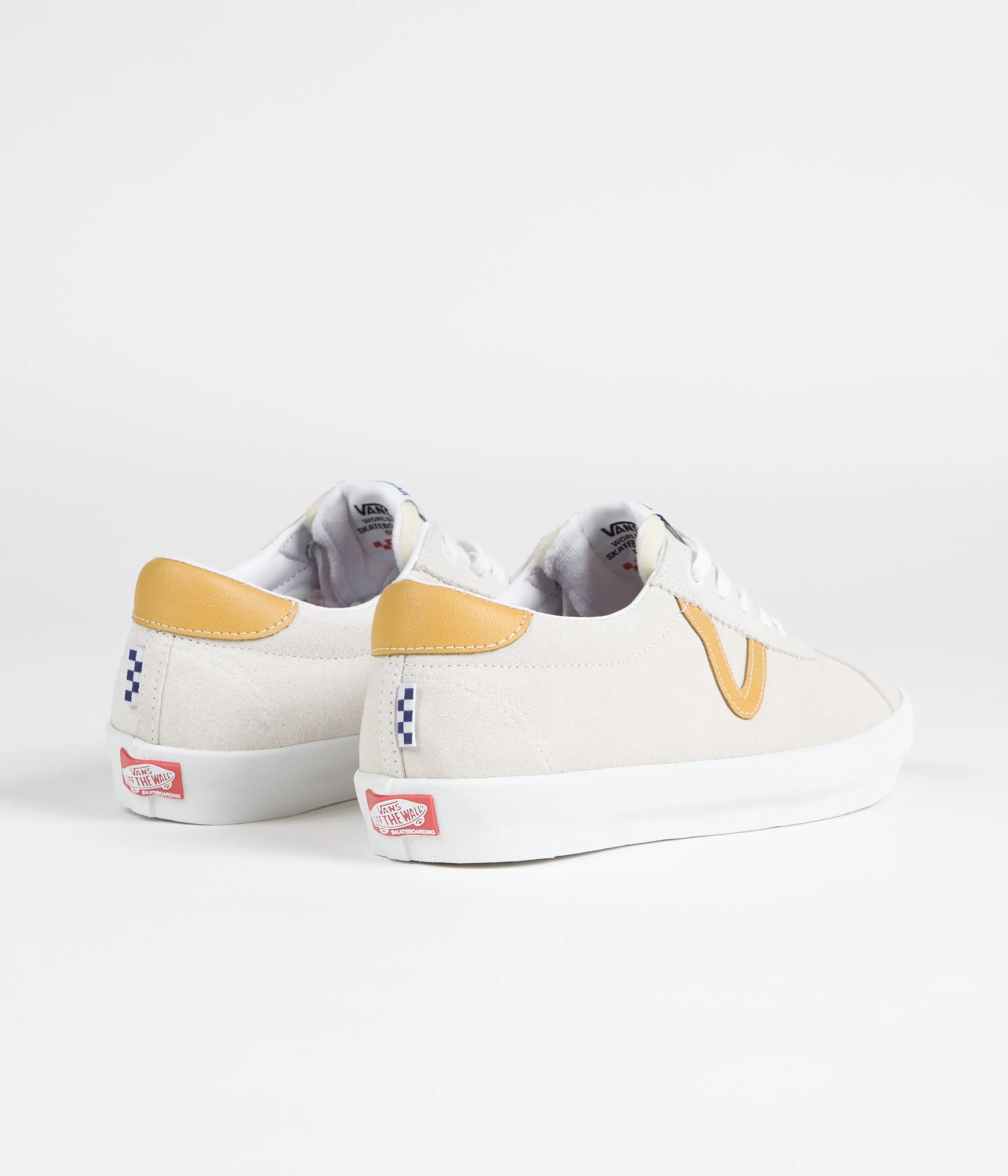 Vans Skate Sport Shoes - Athletic White / Gold