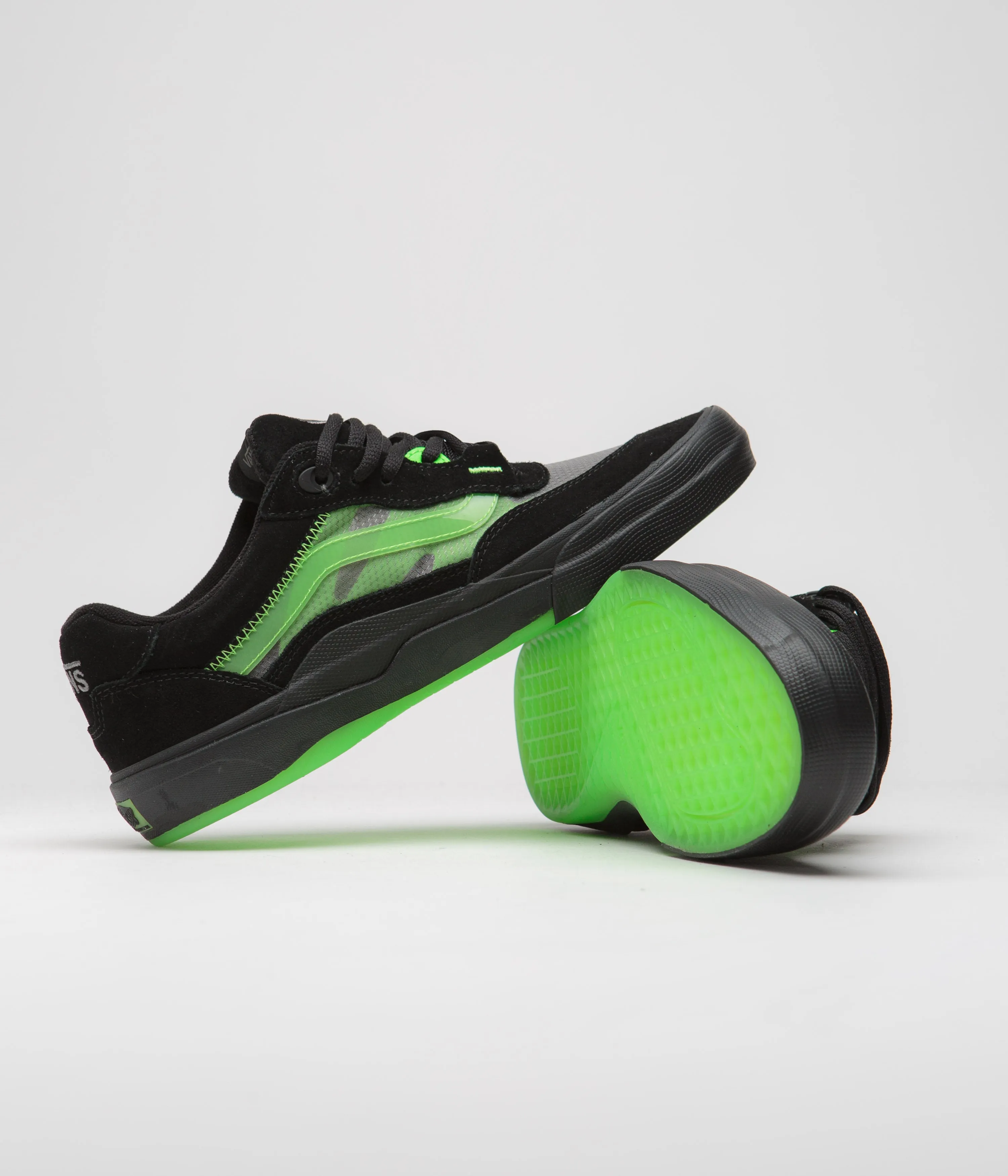 Vans Wayvee Shoes - Glow Skulls Green / Black