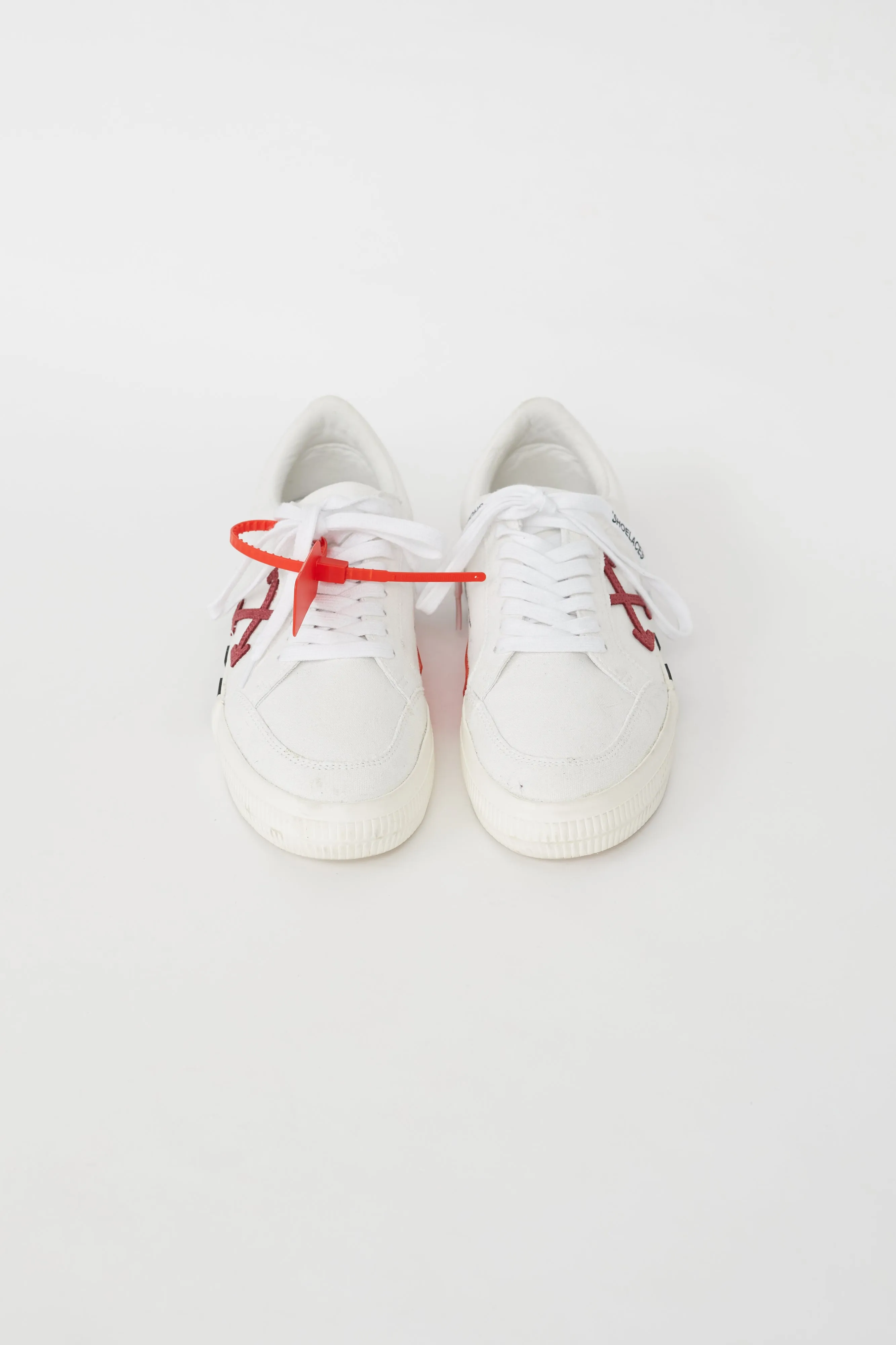 White Canvas Vulcanized Low Top Sneaker