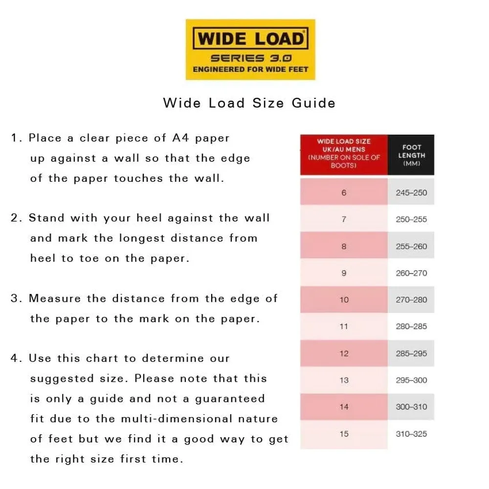 WideLoad 690BL Wide Fit Safety Boot - Lace Up - 6E Fit