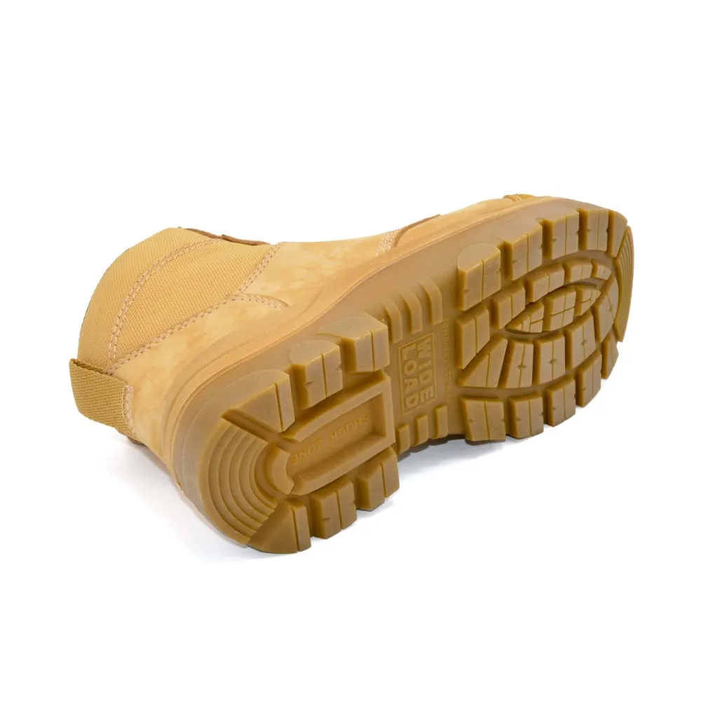 WideLoad 690WZ Wide Fit Safety Boot - Zip - Tan- 6E Fit