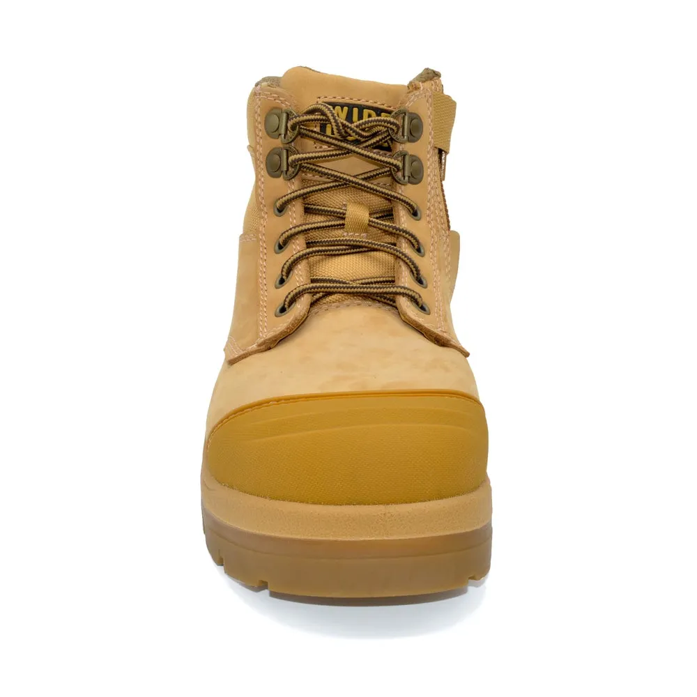 WideLoad 690WZ Wide Fit Safety Boot - Zip - Tan- 6E Fit