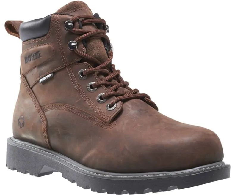 Wolverine Men's Floorhand 6 Inch Soft Toe Work Boot Brown