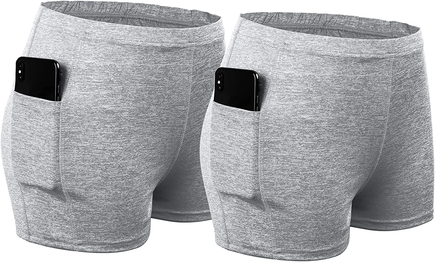 Women's 2 Pack Seamless High Waist Workout Yoga Shorts