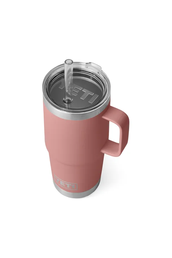 Yeti Rambler 25oz Straw Mug 2.0 Sandstone Pink