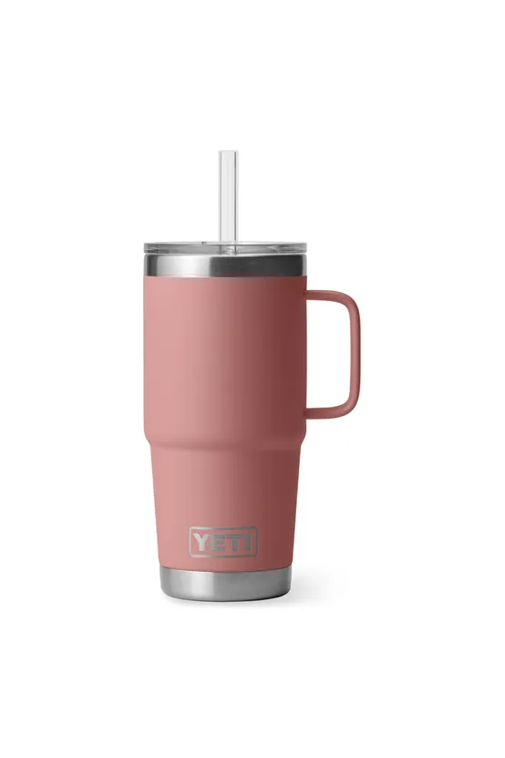 Yeti Rambler 25oz Straw Mug 2.0 Sandstone Pink